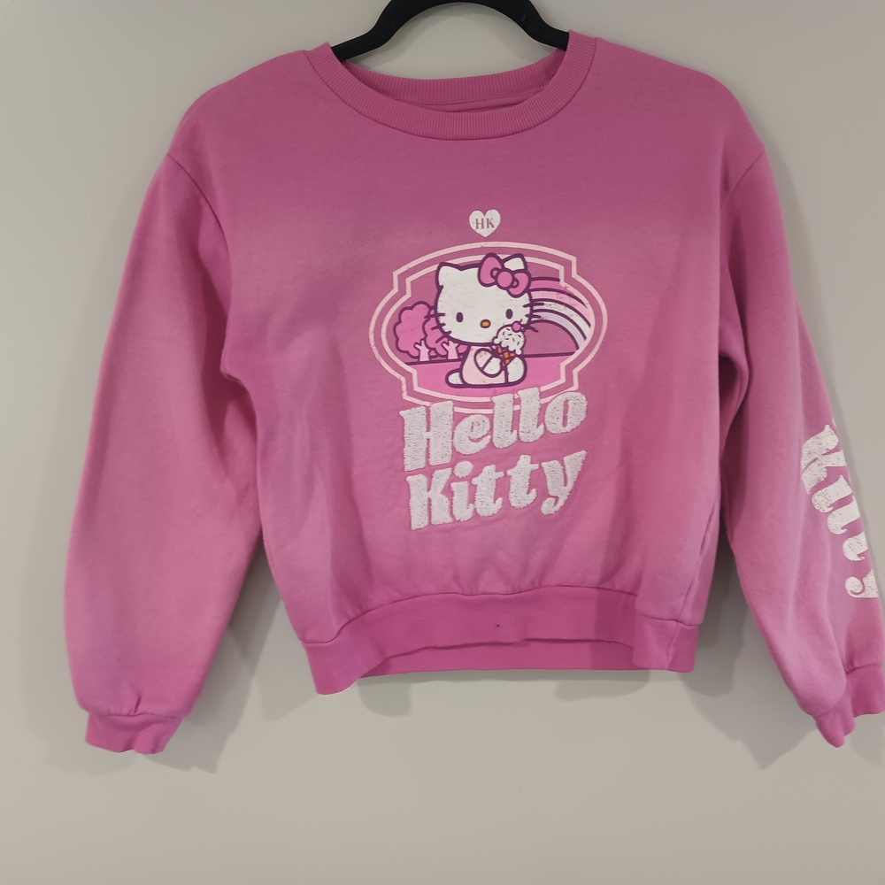 Hello Kitty Pink Crewneck Sweatshirt with Graphic